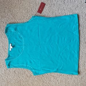 JM Collection Turquoise Layering Tank